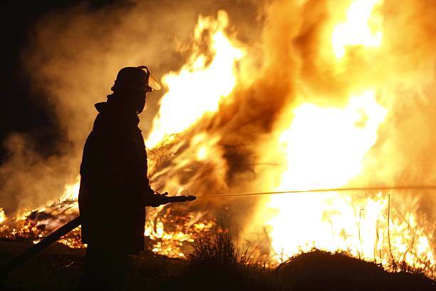 firefighter in fire